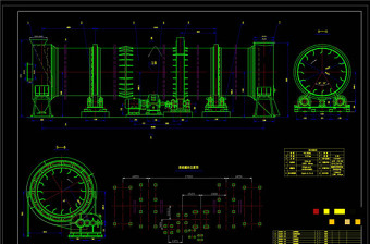 烘干机CAD机械图纸