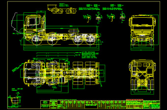 奔驰汽车图纸（卡车）CAD图纸