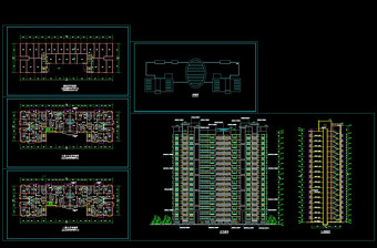 高层住宅楼方案cad图纸