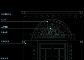 门详图cad图稿素材