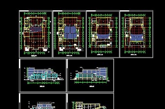 某市政报告厅CAD建筑设计方案图纸