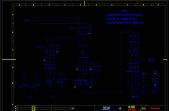 电气工程布置CAD机械图纸