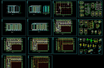 多层宿舍cad图纸