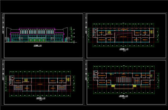 汽车站建筑图CAD图纸