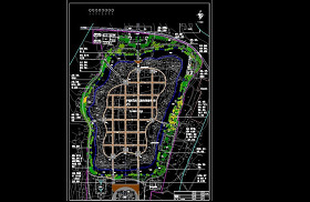公园绿化规划方案图纸城市景区CAD图