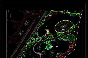 南区总绿化cad景观图纸