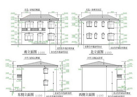 农村二层住宅CAD图纸