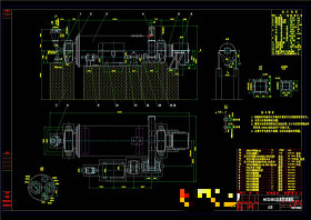 球磨机总图CAD机械图纸