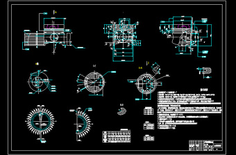 6110柴油机活塞零件图CAD图纸