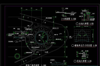 迎宾广场cad图纸素材