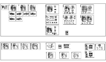 仿古别墅施工cad图纸