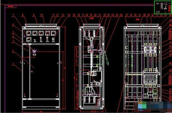 GGD型交流低压配电柜总装配CAD图纸