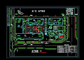 某工厂区规划整套CAD设计施工图