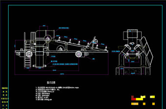 双侧卸料车CAD机械图纸