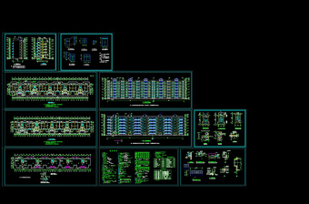 小区多层住宅cad建施图