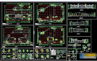 大型超市建筑全套cad设计施工图