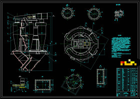 高效转子式选粉机CAD机械图纸