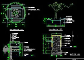 方形树池CAD施工详图