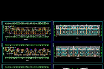 高级住宅小区多层住宅cad施工图