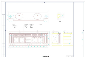 卫生间cad图纸素材