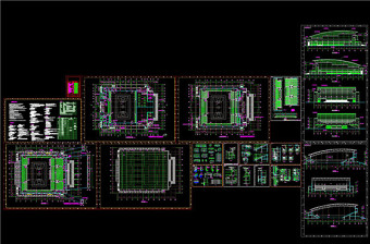 某体育馆施工图CAD图纸
