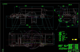 叶轮给煤机总图CAD机械图纸