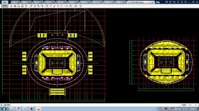某二层体育馆平面CAD施工工程图纸