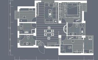 家装总平面图以CAD2004版本