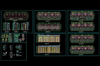 学生公寓全套施工图cad图纸