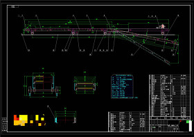 高台式装车机总图CAD机械图纸
