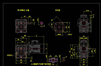 机械效果展示CAD机械图纸