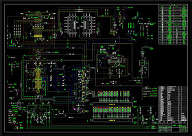 机组热力系统图CAD机械图纸