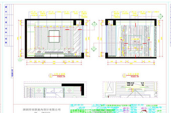 户型立面施工图cad图纸