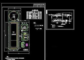 某造纸厂污水处理工程cad平面设计施工图