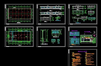 全套职工餐厅CAD建筑设计施工图纸