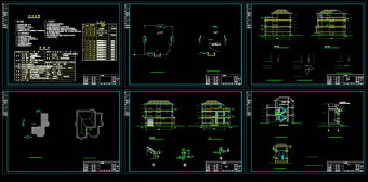 独立别墅CAD图纸