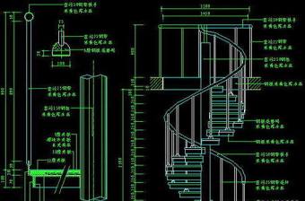 楼梯与栏杆cad详细施工图8