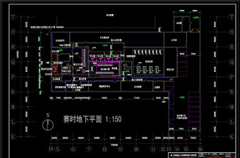 地下层电气平面CAD图纸