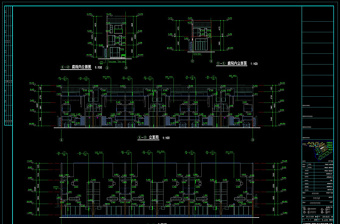 联排住宅cad图纸