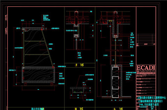 货柜剖面节点图cad素材