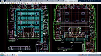 某市大型超市车库CAD平面剖面图