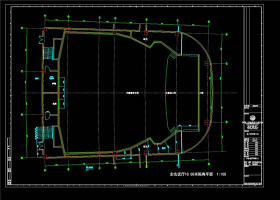 会议中心建筑素材CAD图纸