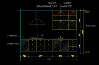 厨房cad图素材