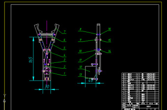 四自由度的工业机器人CAD图纸