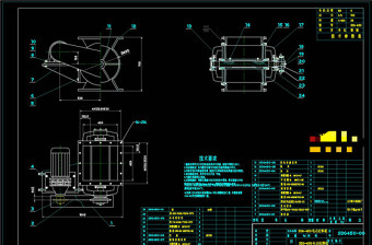 锁气器总图CAD机械图纸