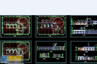 某大型幼儿园cad建筑施工设计图纸