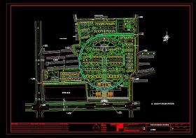 经典实用居住小区规划CAD平面设计施工图
