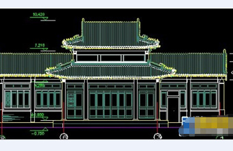 某古建cad建筑方案图