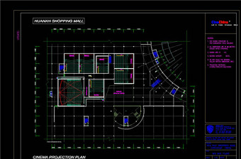博物馆建筑平面CAD图纸
