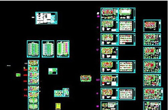 整套高层住宅建筑cad设计施工图纸